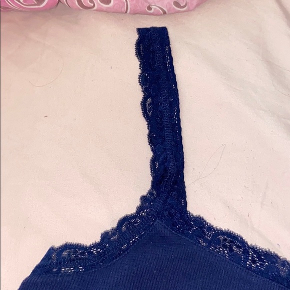 Navy Blue sleep Tank Top - Picture 3 of 7